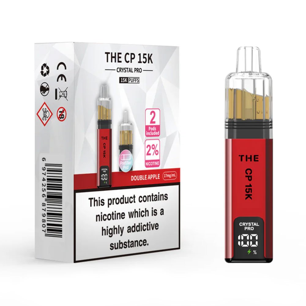The Crystal Pro CP 15K Prefilled Pod Kit Double Apple