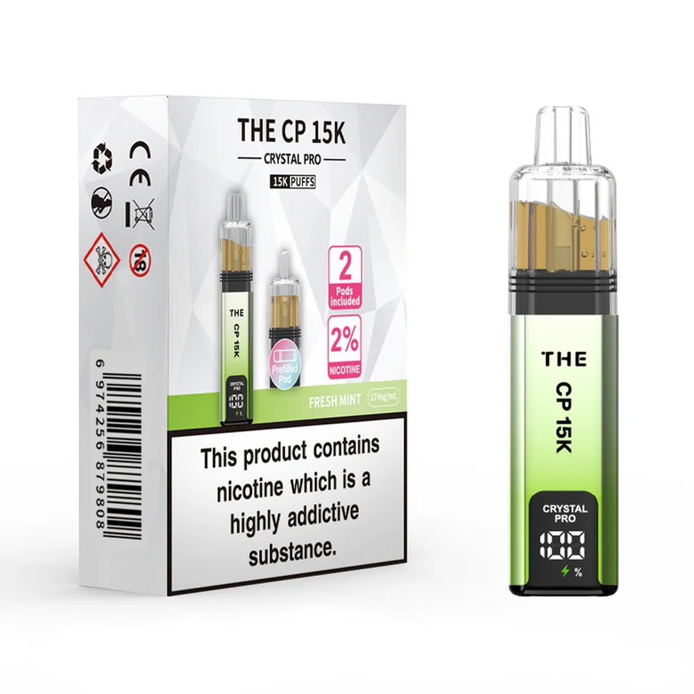 The Crystal Pro CP 15K Prefilled Pod Kit - Fresh Mint