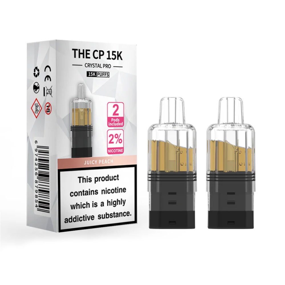 The Crystal Pro CP 15K Prefilled Pods - Juicy Peach