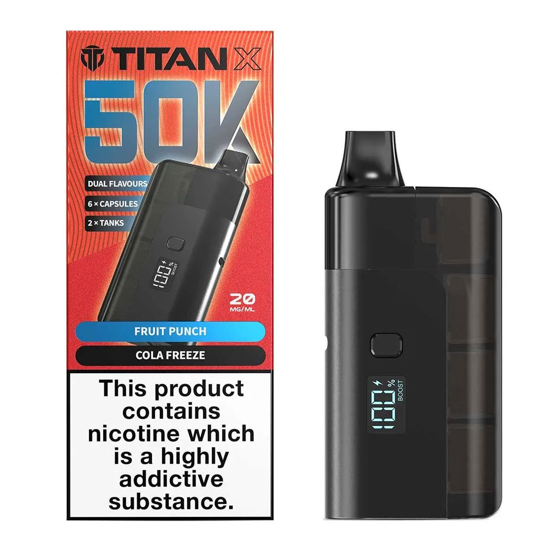 Titan X 50K Prefilled Pod Kit - Fruit Punch / Cola Freeze