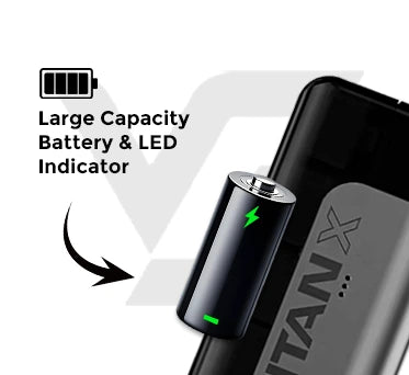 Large Capacity Battery & LED Indicator