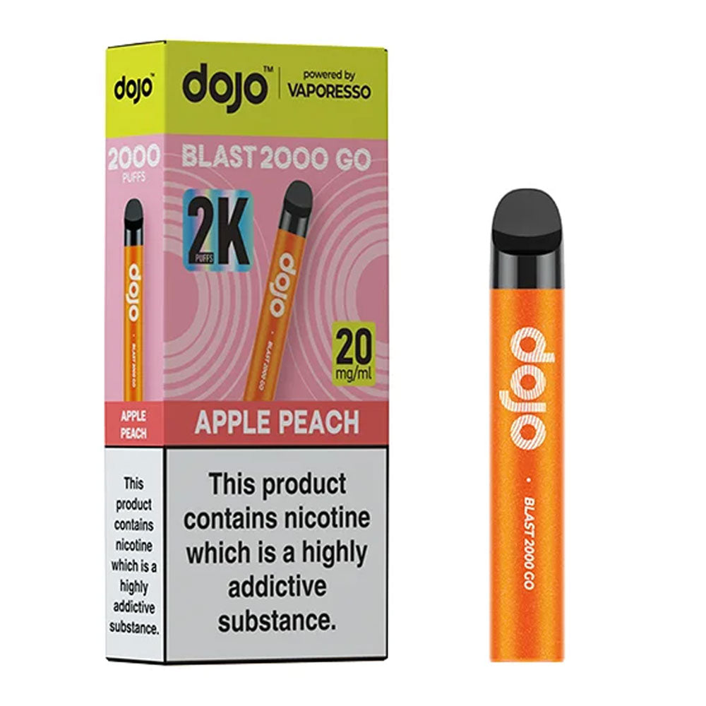 Dojo Blast 2000 GO – Apple Peach flavor, 2000 puffs, 20mg nicotine