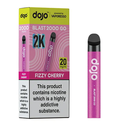 Dojo Blast 2000 GO – Fizzy Cherry, 2000 puffs, 20mg nicotine.
