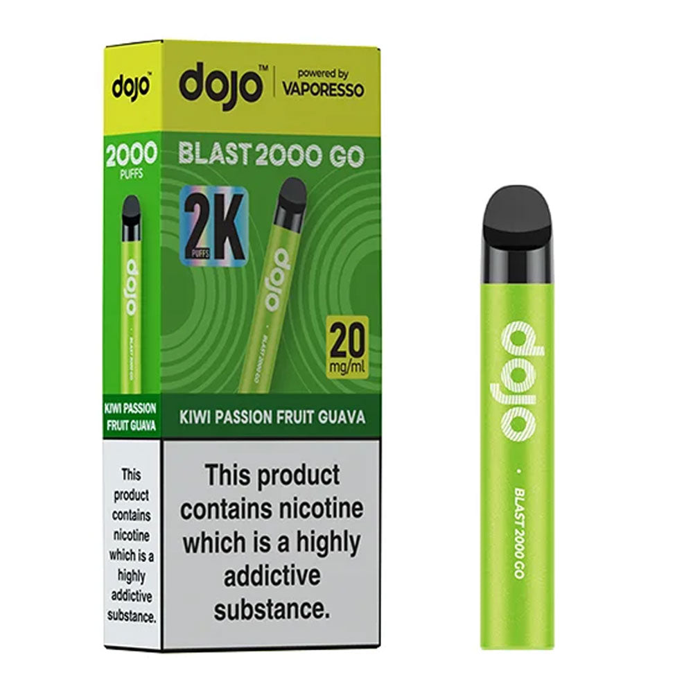 Dojo Blast 2000 GO – Kiwi Passion Fruit Guava, 2000 puffs