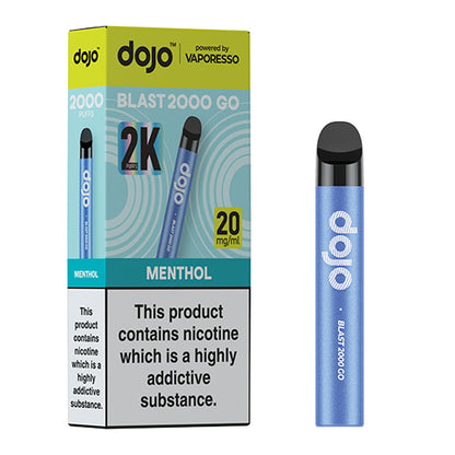 Dojo Blast 2000 GO – Menthol, 2000 puffs, 20mg nicotine.