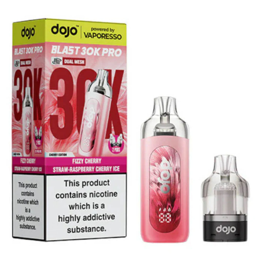 Vaporesso Dojo Blast 30K Pro Prefilled Pod Kit - Fizzy Cherry / Straw Raspberry Cherry Ice