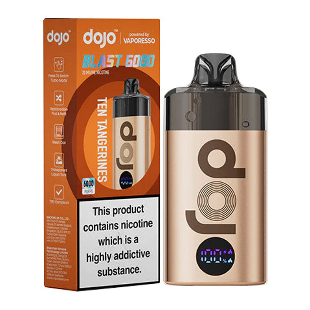 Vaporesso Dojo Blast 6000 Prefilled Kit - Ten Tangerines
