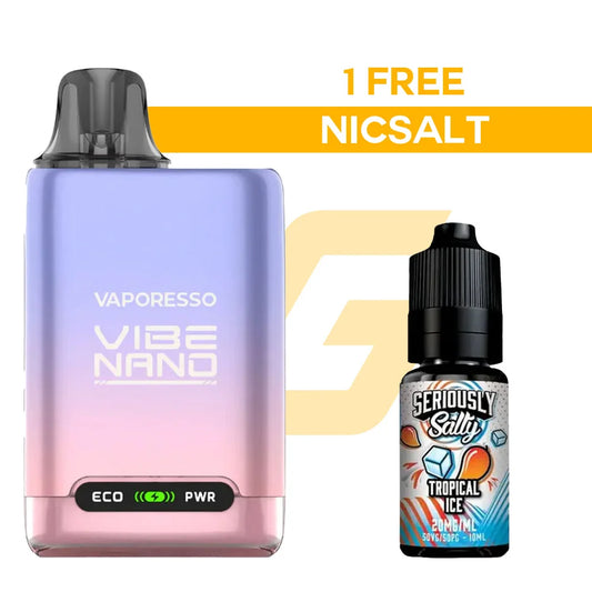 Vaporesso Vibe Nano Pod Kit Free Nic Salt