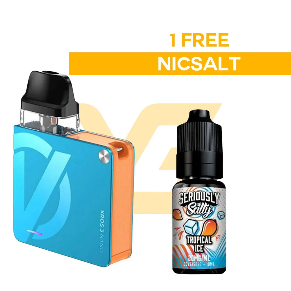Vaporesso Xros 3 Nano Pod Kit - 1 Free E-Liquid