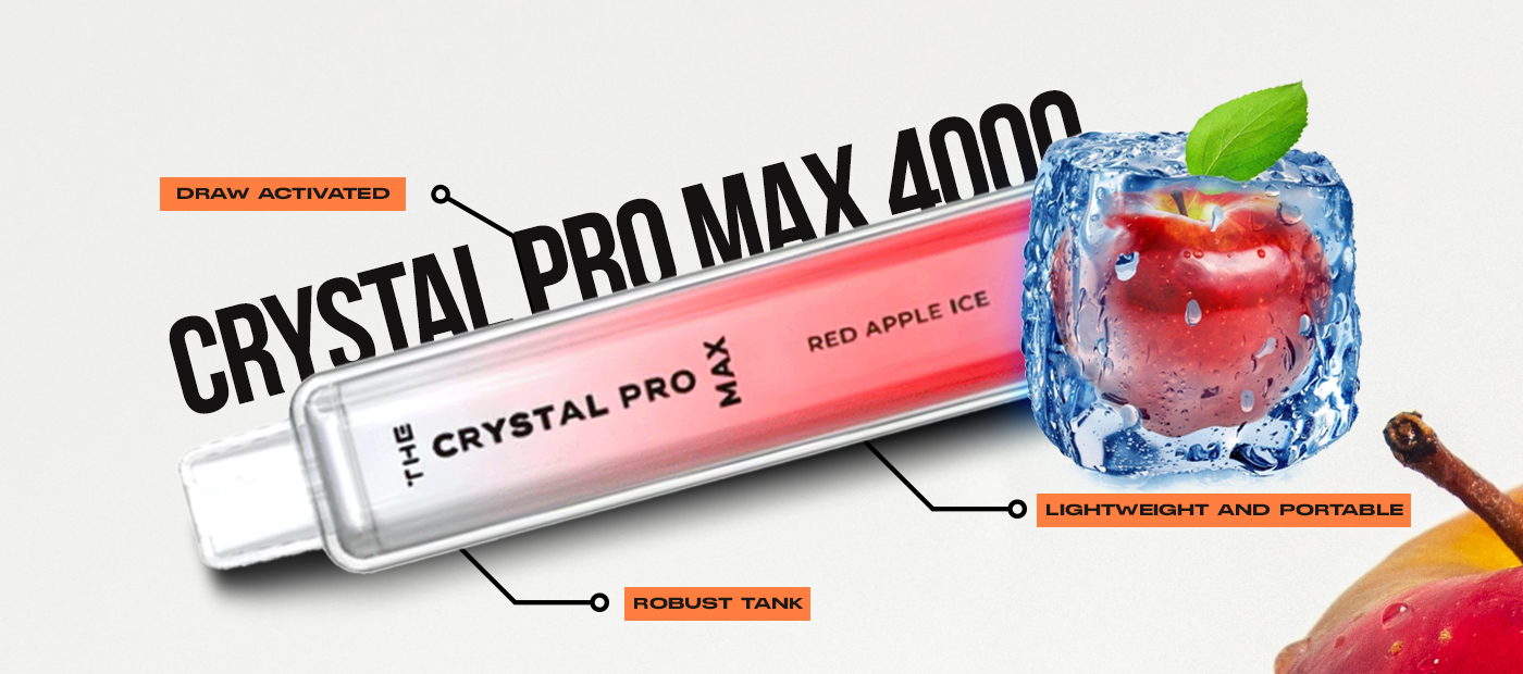 The Crystal Pro Max 4000 Puffs
