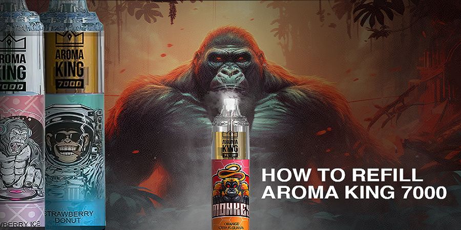 How to refill aroma king 7000 puffs disposable