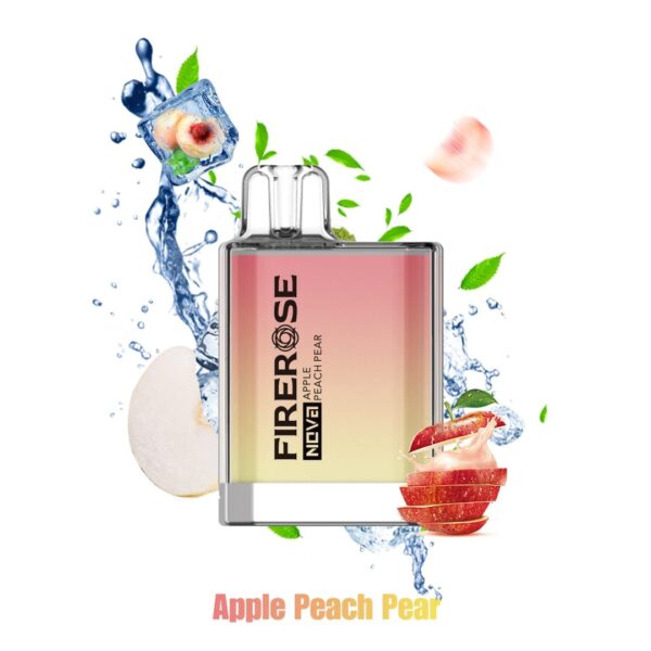 Firerose Nova Apple Peach Pear 600 Puffs Disposable Vape