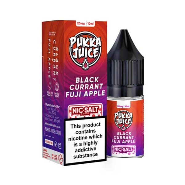 Pukka Juice Blackcurrant Fuji Apple 10ml Nic Salt E Liquid