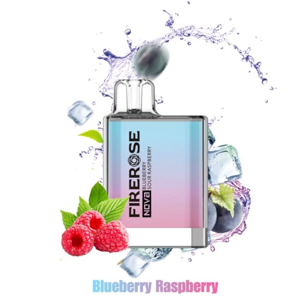 Firerose Nova Blueberry Sour Raspberry 600 Puffs Disposable Vape