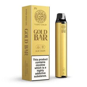 Aloe Grape Gold Bar 600 Puffs Disposable Pod Device