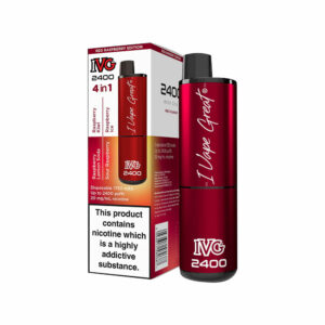 4-in-1 Red Raspberry Edition IVG 2400 Disposable Vape
